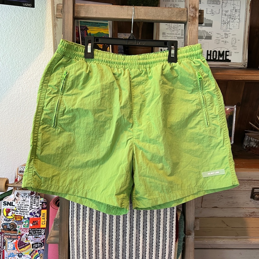 Helmut Lang men’s swim trunks in lawn size large